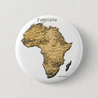 Chapa Redonda De 5 Cm Mapa de la serie de ÁFRICA