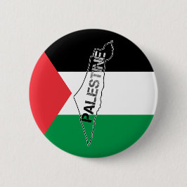 Chapa Redonda De 5 Cm Mapa de Palestina Libre con bandera palestina