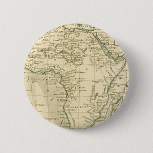 Chapa Redonda De 5 Cm Mapa del vintage de África