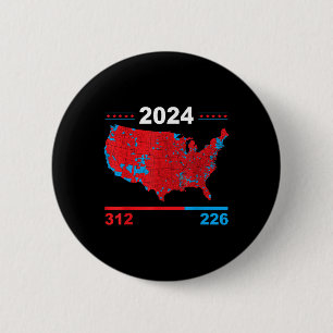 Chapa Redonda De 5 Cm Mapa electoral Resultados electorales de Trump 312