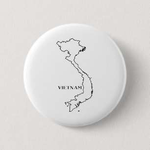 Chapa Redonda De 5 Cm Mapa Esbozo De Vietnam