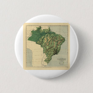 Chapa Redonda De 5 Cm mapa físico de brasil