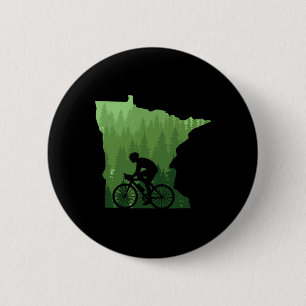 Chapa Redonda De 5 Cm Mapa Minnesota Ciclista De Bicicleta De Montaña Mt