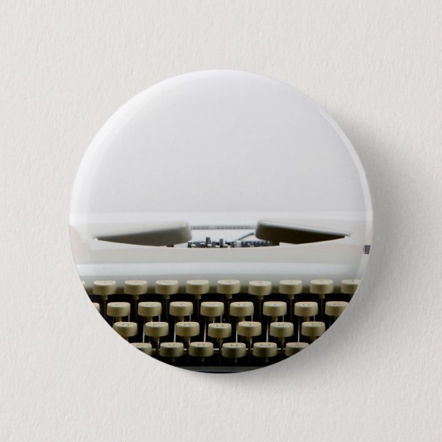 Chapa Redonda De 5 Cm Máquina de escribir (Anverso)
