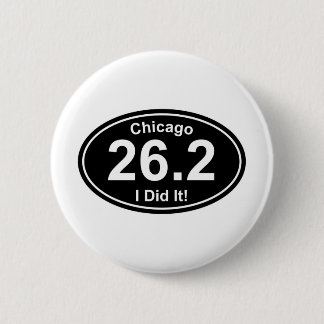 Chapa Redonda De 5 Cm Maratón de Chicago