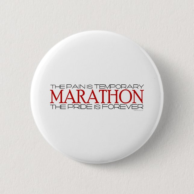 Chapa Redonda De 5 Cm Maratón - el orgullo es Forever (Anverso)