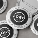 Chapa Redonda De 5 Cm Marca comercial con logotipo de empresa personaliz<br><div class="desc">Crea tu propio pin de botón de pinback de personalizado con el logotipo de tu empresa y mensaje de marca personalizado o información de contacto. Este es un botón promocional para regalar para promocionar su negocio en ferias, conferencias y otros eventos de la empresa. Puede cambiar fácilmente el color de...</div>