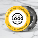 Chapa Redonda De 5 Cm Marca comercial con logotipo de empresa personaliz<br><div class="desc">Crea tu propio pin de botón de pinback de personalizado con el logotipo de tu empresa y mensaje de marca personalizado o información de contacto. Este es un botón promocional para regalar para promocionar su negocio en ferias, conferencias y otros eventos de la empresa. Puede cambiar fácilmente el color de...</div>
