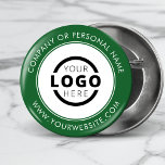 Chapa Redonda De 5 Cm Marca comercial con logotipo de empresa personaliz<br><div class="desc">Crea tu propio pin de botón de pinback de personalizado con el logotipo de tu empresa y mensaje de marca personalizado o información de contacto. Este es un botón promocional para regalar para promocionar su negocio en ferias, conferencias y otros eventos de la empresa. Puede cambiar fácilmente el color de...</div>