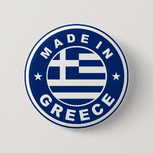 Chapa Redonda De 5 Cm marca de la marca de grecia marca de país sello re