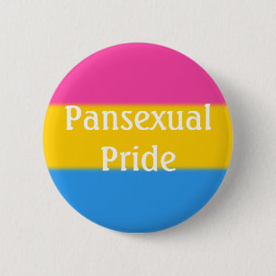 Chapa Redonda De 5 Cm Marca del orgullo pansexual caído (texto)