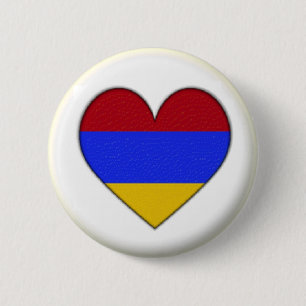 CHAPA REDONDA DE 5 CM ¡¡MARCA NUEVA!! - ARMENIA HEART PIN BACK BADGE