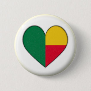 CHAPA REDONDA DE 5 CM ¡¡MARCA NUEVA!! - BADGE DE RETROCESO DE BENIN HEAR