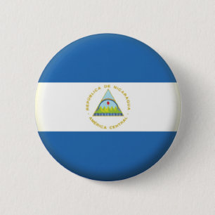 CHAPA REDONDA DE 5 CM ¡¡MARCA NUEVA!! - NICARAGUA PIN BACK BADGE