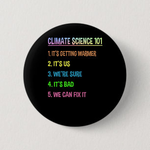 Chapa Redonda De 5 Cm Marcha De La Ciencia - Regalo Del Día De La Tierra