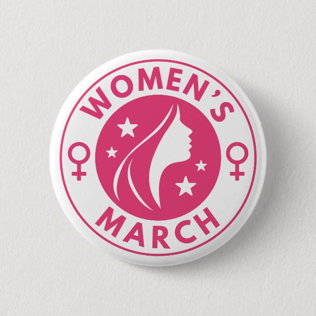 Chapa Redonda De 5 Cm Marcha de las Mujeres (Anverso)