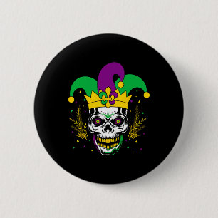 Chapa Redonda De 5 Cm Mardi Gras Disstume Sugar Skull Carnaval Fiestas H