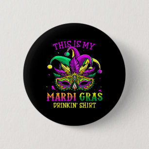 Chapa Redonda De 5 Cm Mardi Gras Fiesta Retro Nueva Orleans Regalos de b