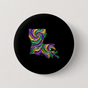 Chapa Redonda De 5 Cm Mardi gras louisiana estado Mardi gras louisiana s