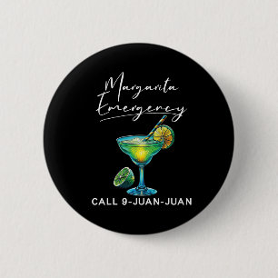Chapa Redonda De 5 Cm Margarita Emergencia Mexicana Fiesta Funny Cinco D