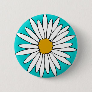 Chapa Redonda De 5 Cm Margaritas