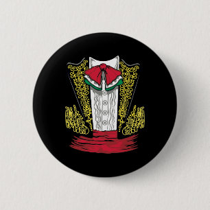 Chapa Redonda De 5 Cm Mariachi Charro Costuma Mexicana Para Dia De Los M