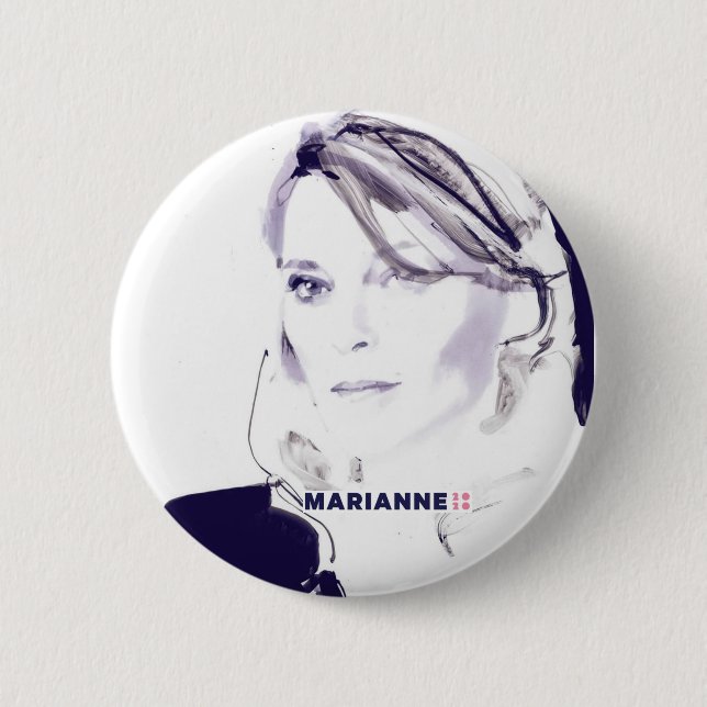 Chapa Redonda De 5 Cm Marianne 2020 (Anverso)