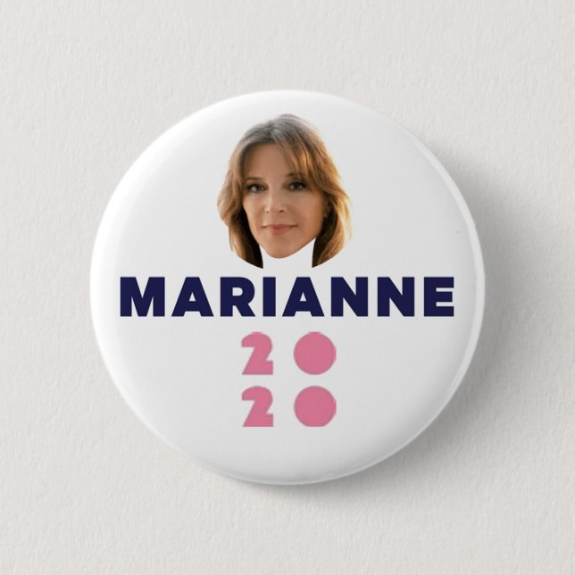 Chapa Redonda De 5 Cm Marianne Williamson 2020 (Anverso)