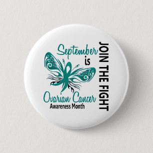 Chapa Redonda De 5 Cm Mariposa 3,1 del mes de la conciencia del cáncer
