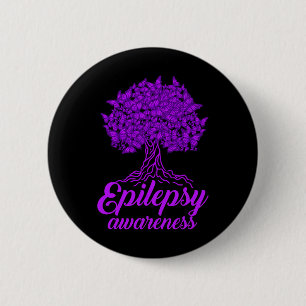 Chapa Redonda De 5 Cm Mariposa de Epilepsia Awareness