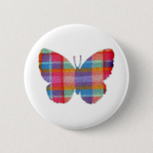 Chapa Redonda De 5 Cm Mariposa Rosa Clipart Cute Alas voladoras Naturale