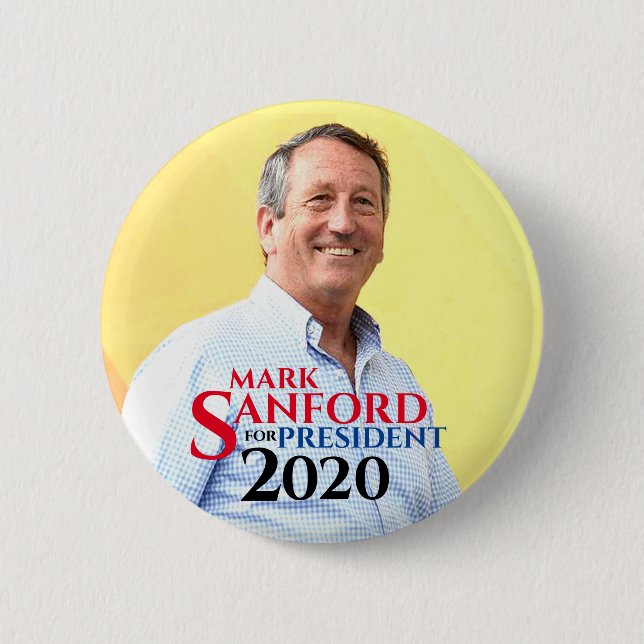 Chapa Redonda De 5 Cm Mark Sanford 2020 (Anverso)