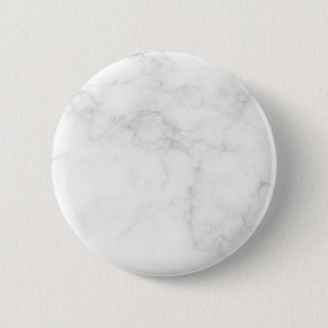 Chapa Redonda De 5 Cm Mármol Blanco Moderno (Anverso)