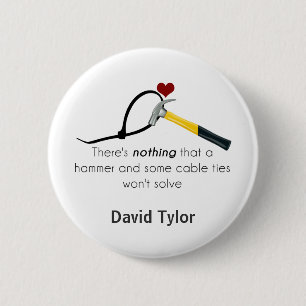 Chapa Redonda De 5 Cm Martillo y correa de zap