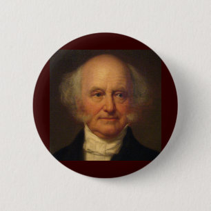 Chapa Redonda De 5 Cm Martin Van Buren 8º presidente
