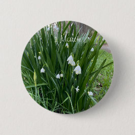 Chapa Redonda De 5 Cm Mărțișor - Ghiocei