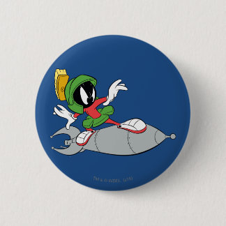 Chapa Redonda De 5 Cm MARVIN EL cohete MARTIAN™