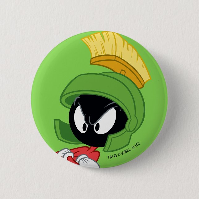 Chapa Redonda De 5 Cm MARVIN THE MARTIAN™ | Armas cruzadas (Anverso)