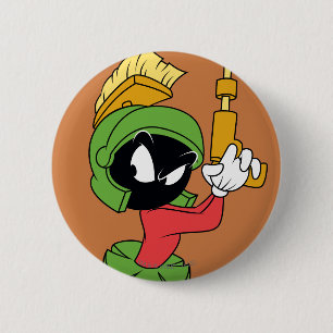 Chapa Redonda De 5 Cm MARVIN THE MARTIAN™ Ready with Laser