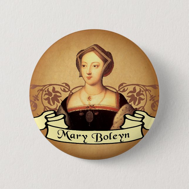 Chapa Redonda De 5 Cm Mary Boleyn (Anverso)