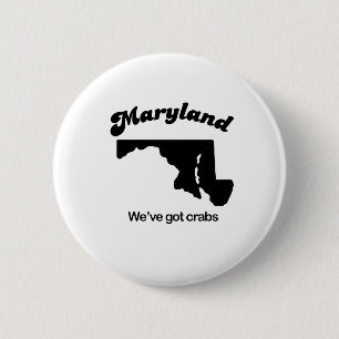 Chapa Redonda De 5 Cm Maryland Motto - Tenemos cangrejos