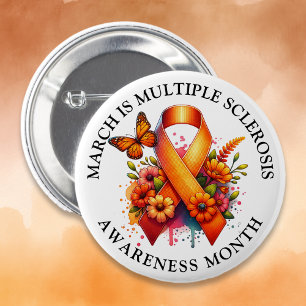 Chapa Redonda De 5 Cm Marzo es Mes de Conciencia sobre Esclerosis Múltip