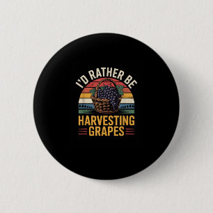 Chapa Redonda De 5 Cm Más Bien Sería Cosechar Uvas Gráficas Grunitosas G