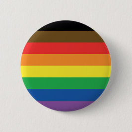 Chapa Redonda De 5 Cm Más colorean más personalizable LGBT del arco iris