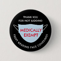 Máscara de cara médicamente exenta