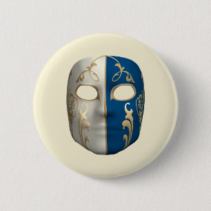Chapa Redonda De 5 Cm Máscara de carnaval