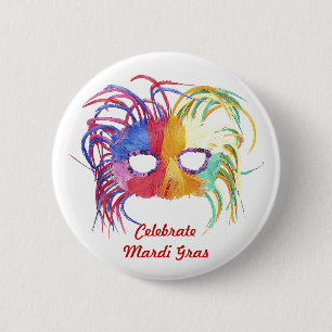 Chapa Redonda De 5 Cm Máscara de cuentas -