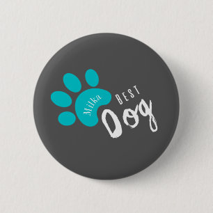 Chapa Redonda De 5 Cm mascota de citas divertidas de perro personalizabl