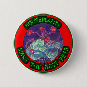 Chapa Redonda De 5 Cm Mascotas del Houseplant