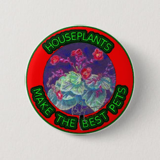 Chapa Redonda De 5 Cm Mascotas del Houseplant